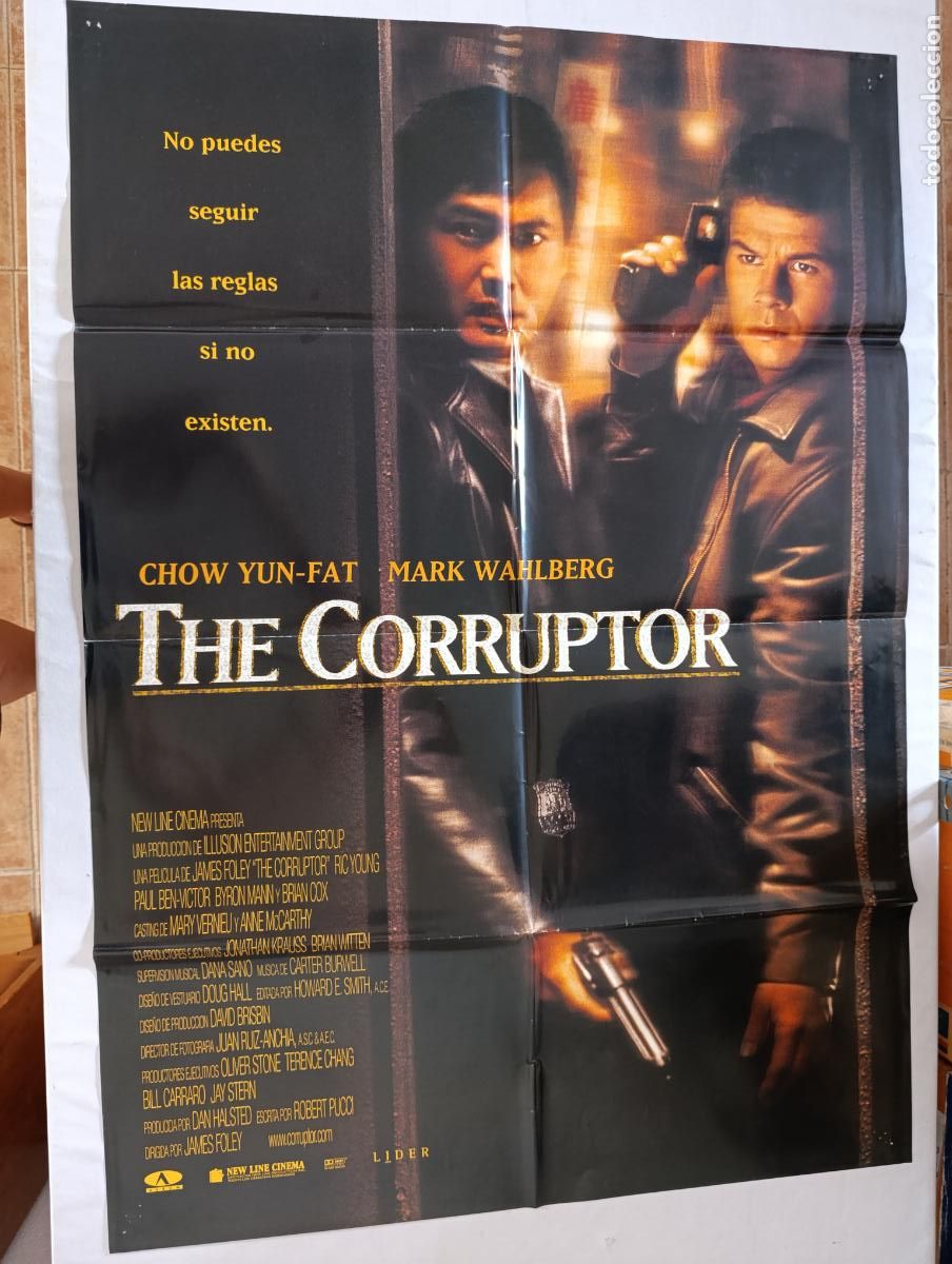 Cine: POSTER ORIGINAL THE CORRUPTOR - 97 X 68 CM - CHOW-YUN FAT, MARK WAHLBERG (388)