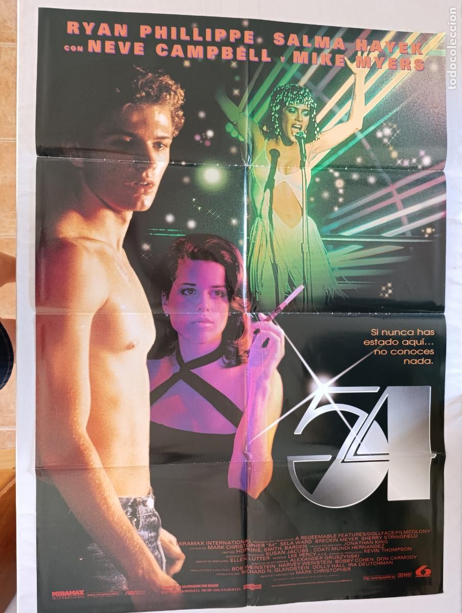 Cine: POSTER ORIGINAL 54 - 97 X 68 CM - RYAN PHILLIPPE, SALMA HAYEK (388)