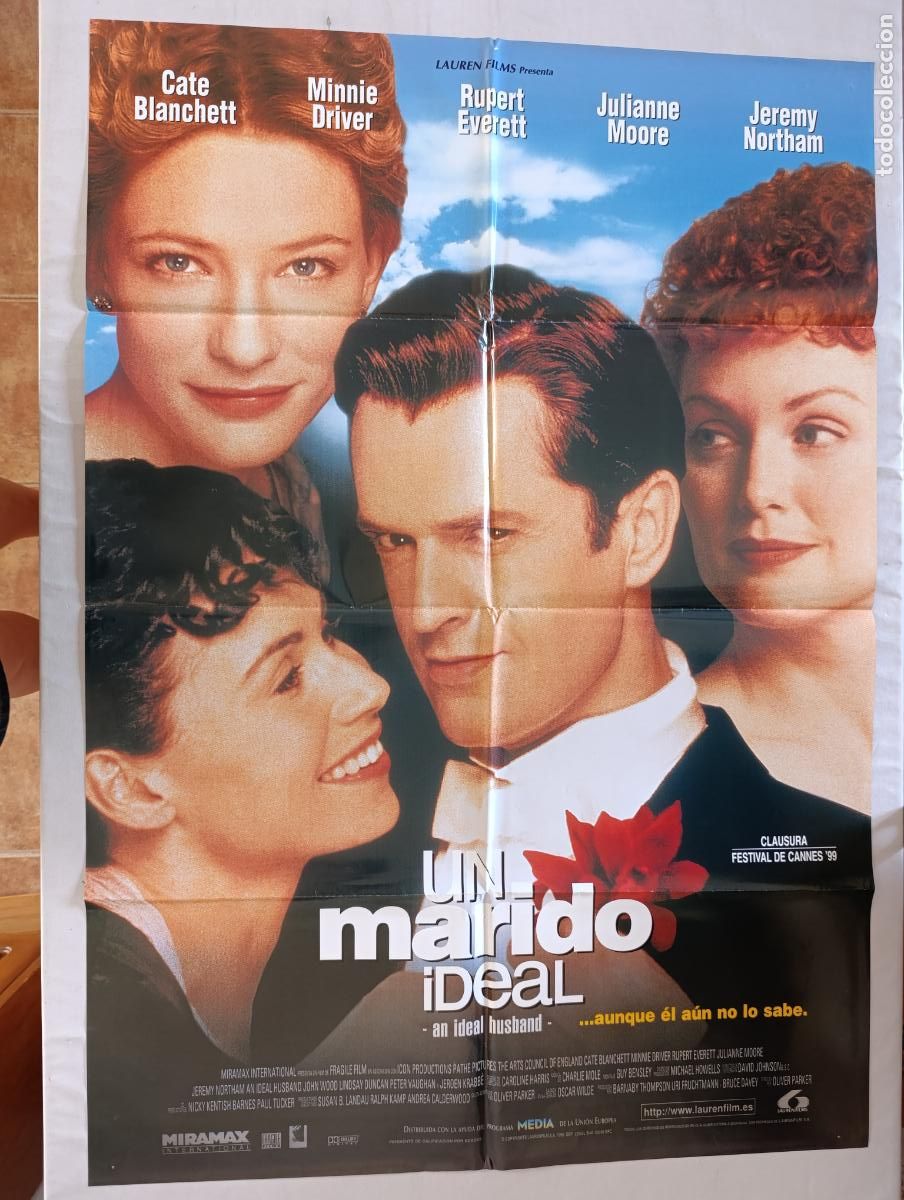 Cine: POSTER ORIGINAL UN MARIDO IDEAL - 98 X 68 CM - CATE BLANCHETT (388)