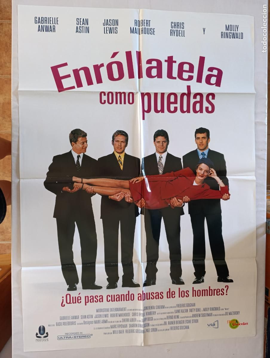 Cine: POSTER ORIGINAL ENROLLATE COMO PUEDAS - 98 X 69 CM (388)