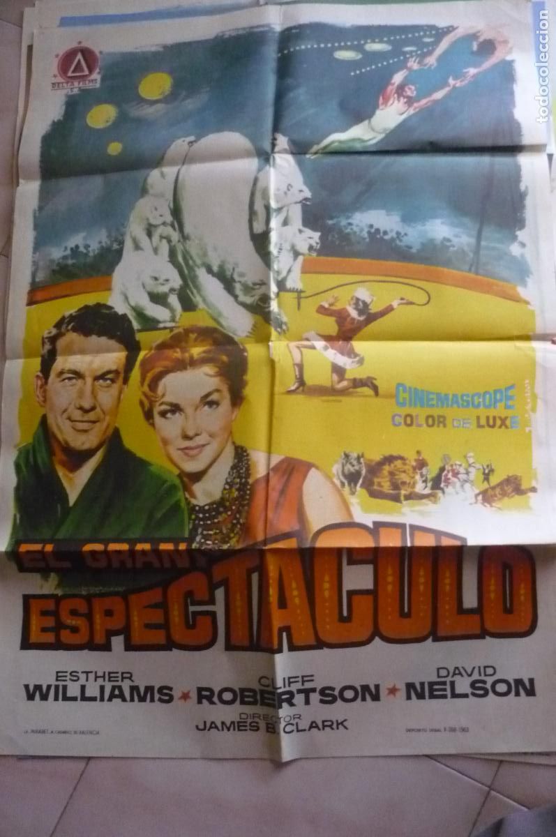 Cine: cartel cine 1 x 70 el gran espectaculo - esther williams