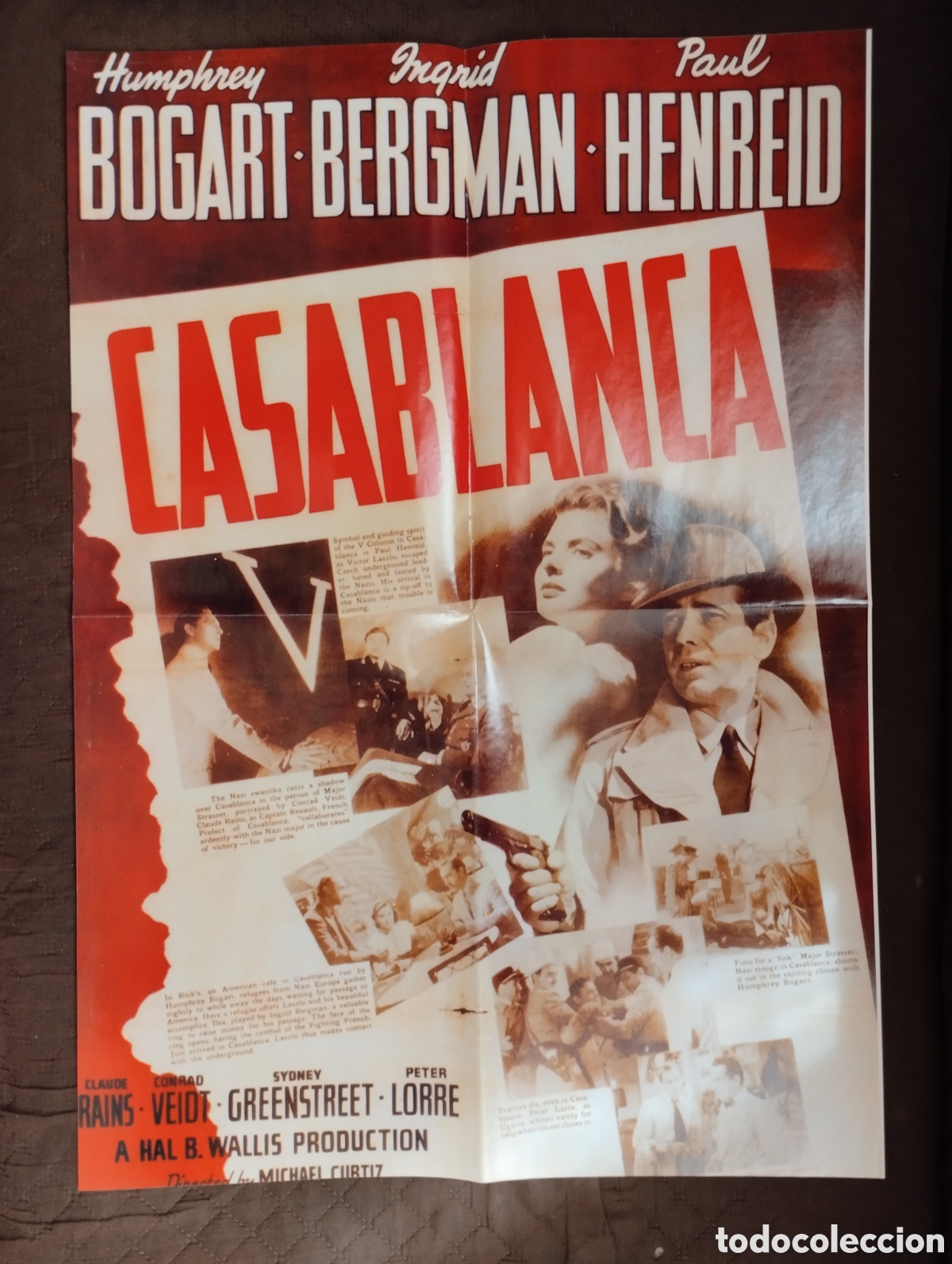 Cine: Poster de la pelicula Casablanca.