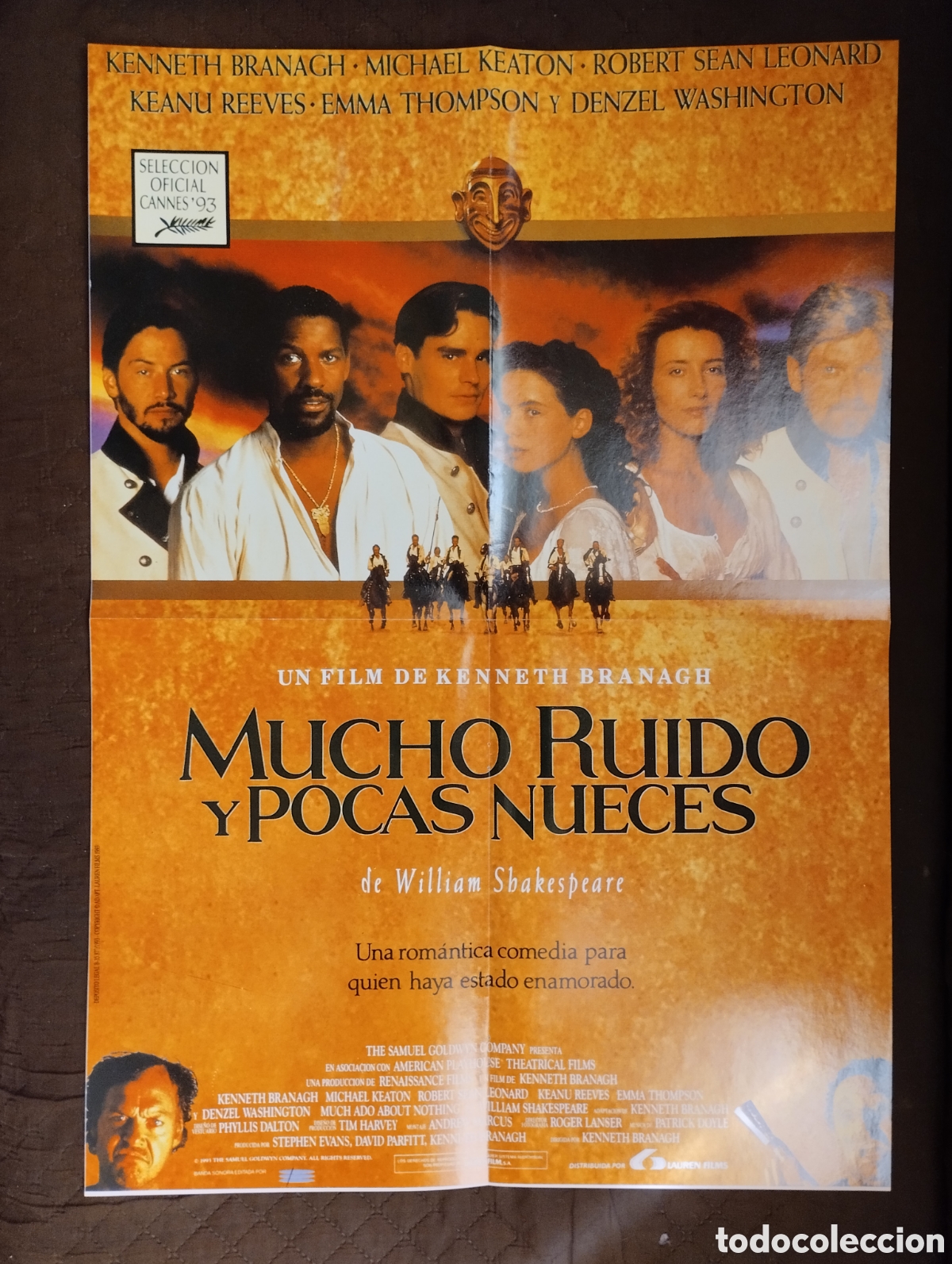 Cine: Poster de la pelicula Mucho ruido y pocas nueces.