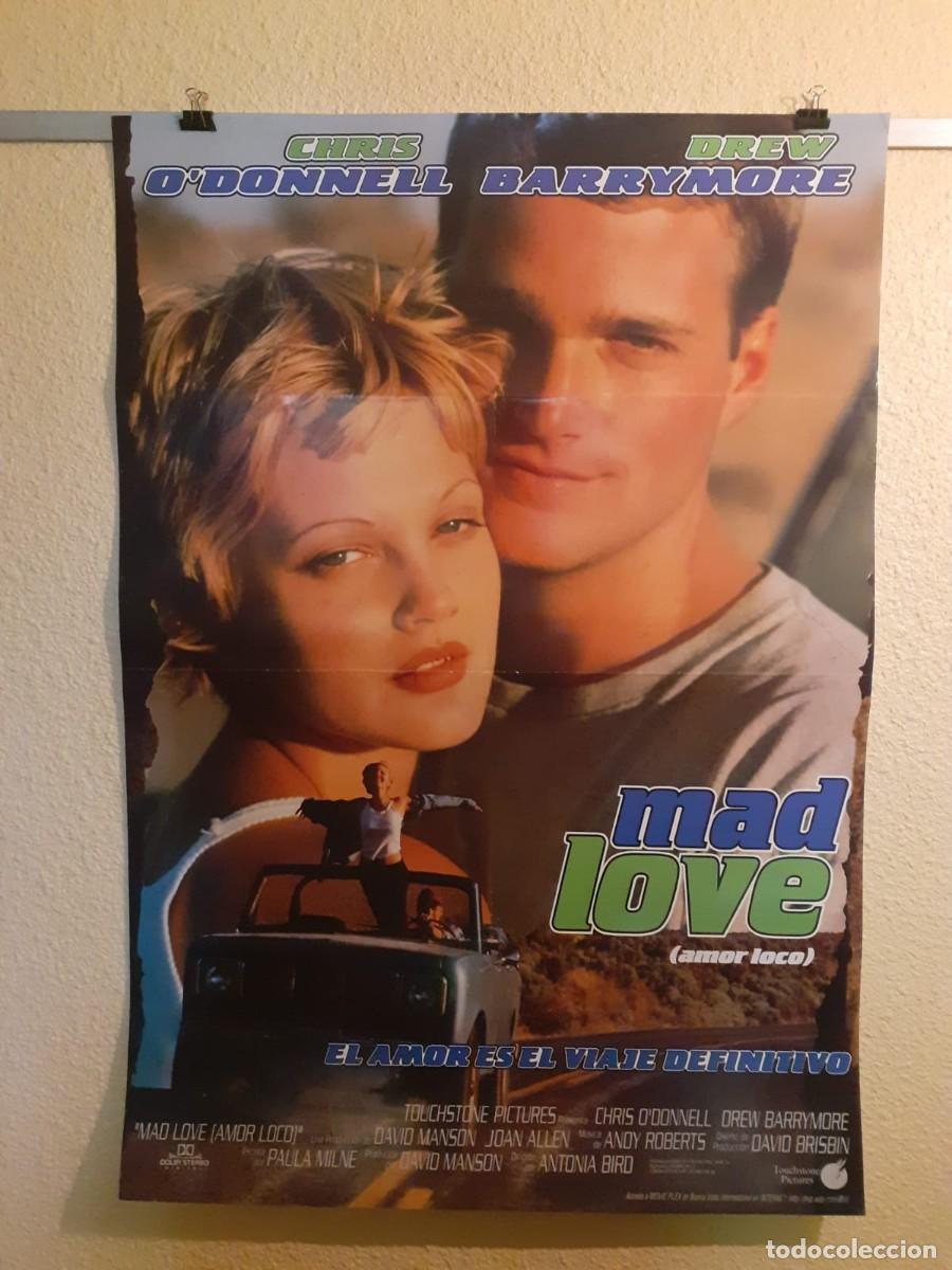 Cine: Mad Love Amor Loco Cartel Original De Cine 1995 Drew Barrymore Touchstone