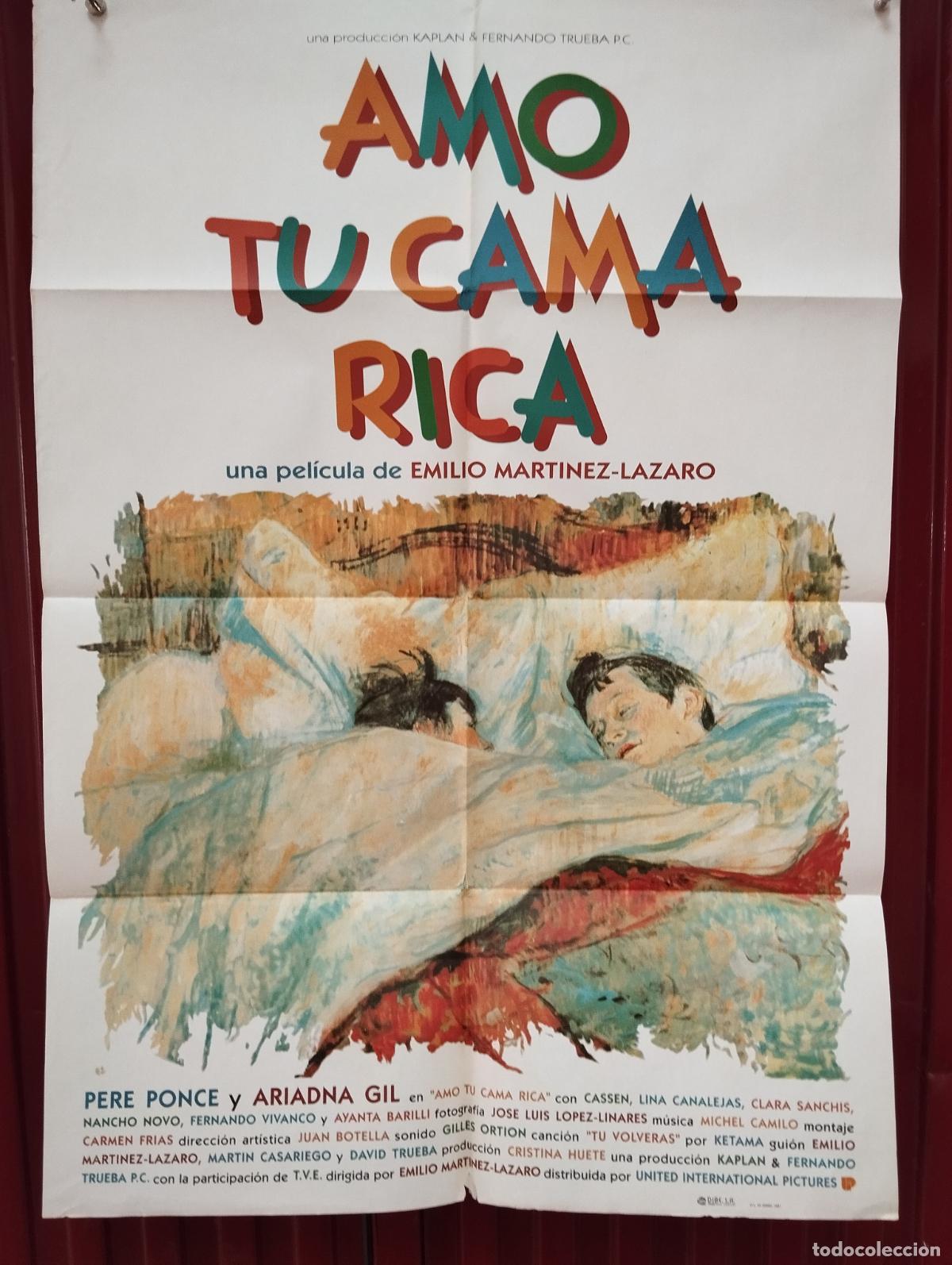 Cine: CARTEL DE CINE ORIGINAL AMO TU CAMA RICA