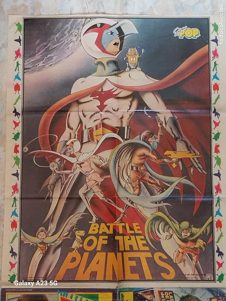 Cine: BATALLA PLANETAS POSTER SUPER POP BATTLE OF THE PLANETS A&Ntilde;O 1979 53X44CMS ORIGINAL