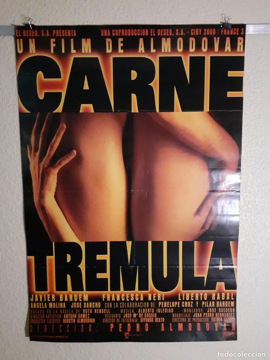 Cine: Carne Tremula Cartel Original De Cine 1997 Pedro Almodovar