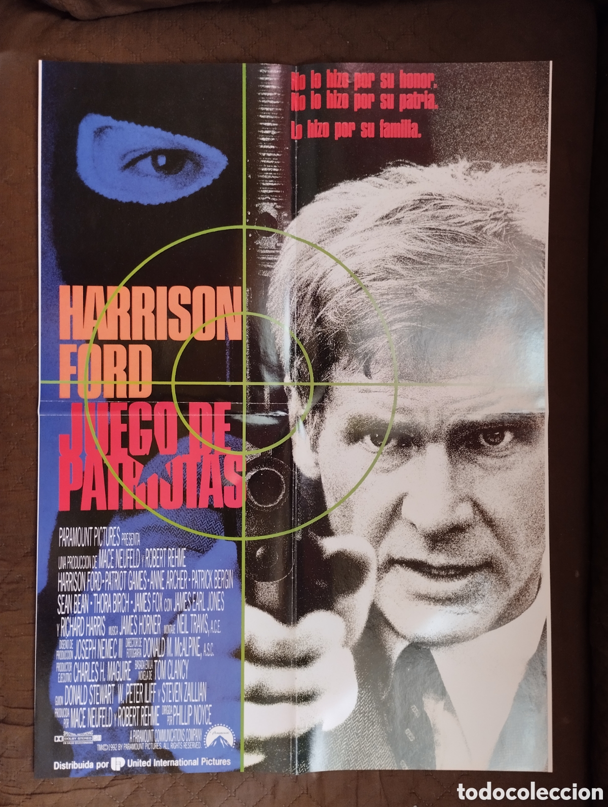 Cine: Poster de la pelicula Juego de patriotas.
