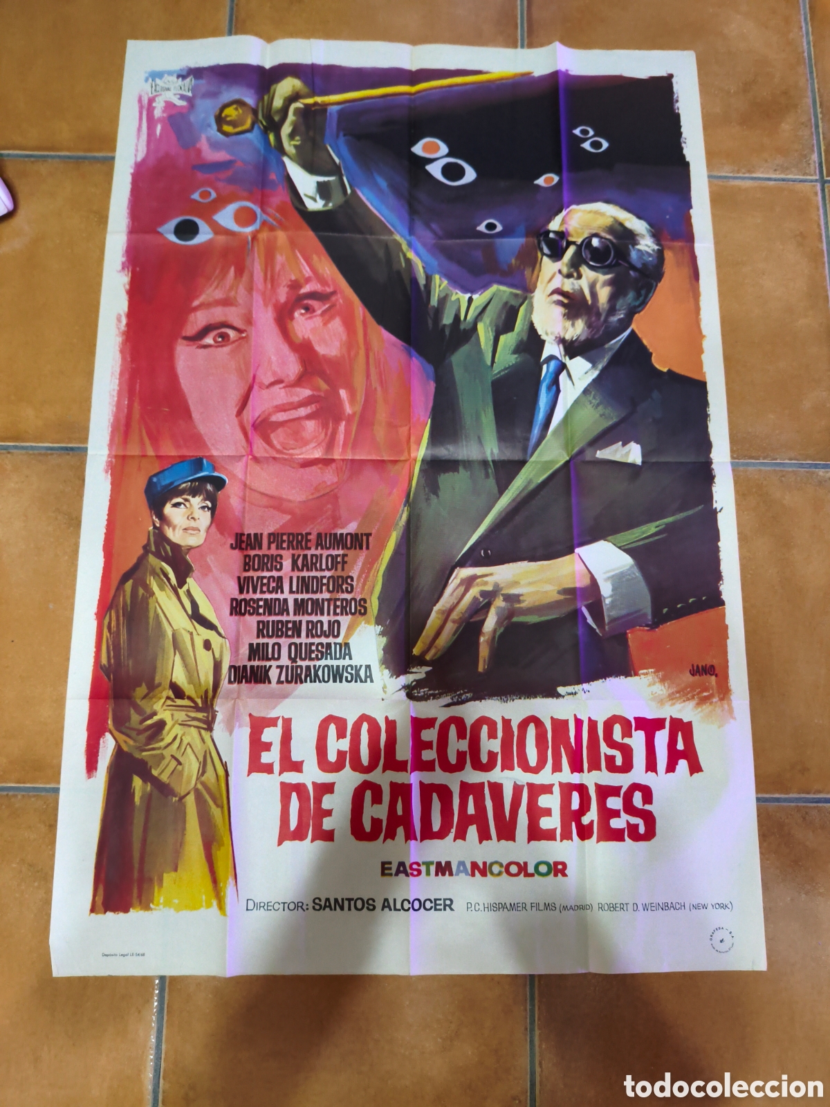 Cine: Cartel antiguo el coleccionista de cad&aacute;veres
