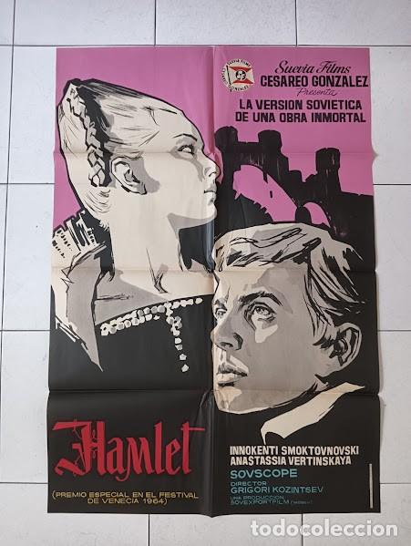 Cine: VKD 2515 HAMLET cine ruso WILLIAM SHAKESPEARE POSTER ORIGINAL 70X100 ESTRENO