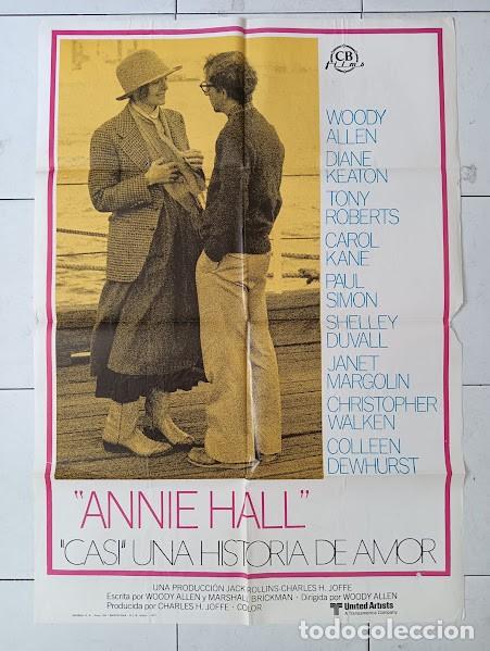 Cine: VKD 2520 ANNIE HALL WOODY ALLEN DIANE KEATON POSTER ORIG 70X100 ESTRENO POSTER ORIGINAL ESTRENO