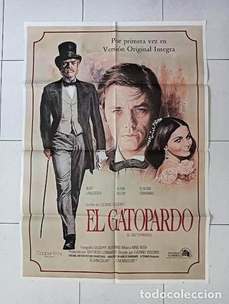 Cine: VKD 2523 EL GATOPARDO BURT LANCASTER LUCHINO VISCONTI ALAIN DELON POSTER ORIG 70X100 ESPA&Ntilde;OL R-83
