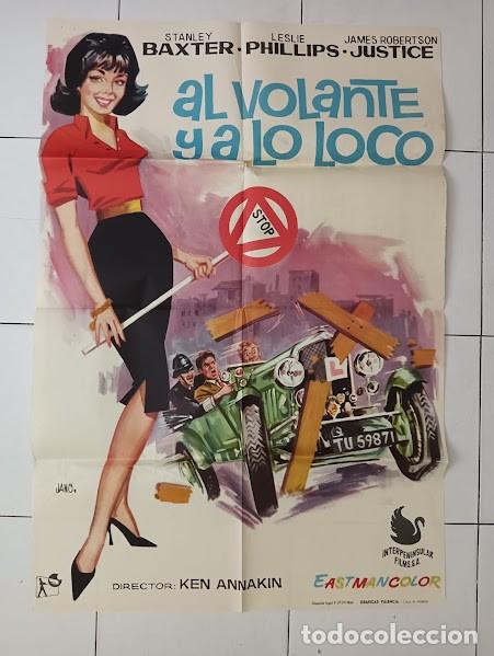 Cine: VKD 2524 AL VOLANTE Y A LO LOCO JULIE CHRISTIE AUTOMOVILISMO POSTER ORIGINAL ESTRENO 70X100