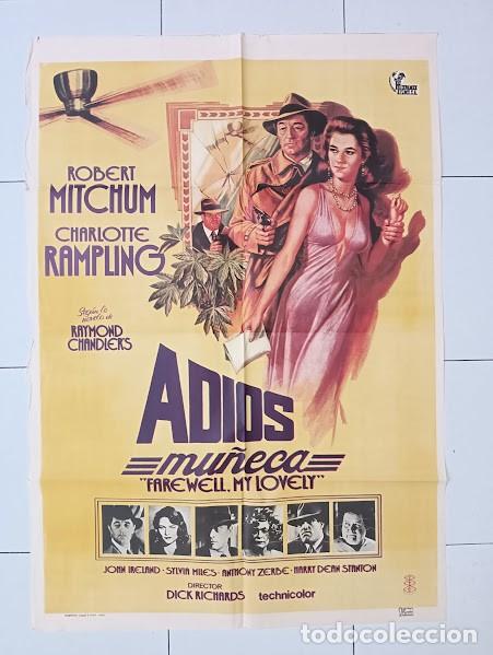Cine: VKD 2527 ADIOS MU&Ntilde;ECA ROBERT MITCHUM CHARLOTTE RAMPLING RAYMOND CHANDLER POSTER ORIGINAL 70X100 ESTR