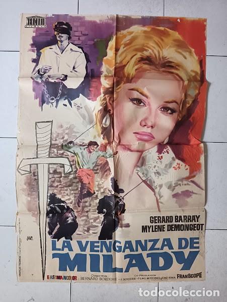 Cine: VKD 2541 LA VENGANZA DE MILADY 3 Mosqueteros 2 GERARD BARRAY DEMONGEOT POSTER ORIG 70X100 ESTRENO