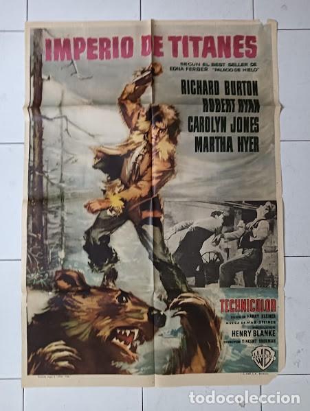 Cine: VKD 2542 IMPERIO DE TITANES RICHARD BURTON ROBERT RYAN POSTER ORIGINAL 70X100 ESTRENO