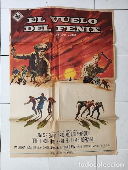 Cine: VKD 2543 EL VUELO DEL FENIX JAMES STEWART ROBERT ALDRICH POSTER ORIGINAL 70X100 ESTRENO