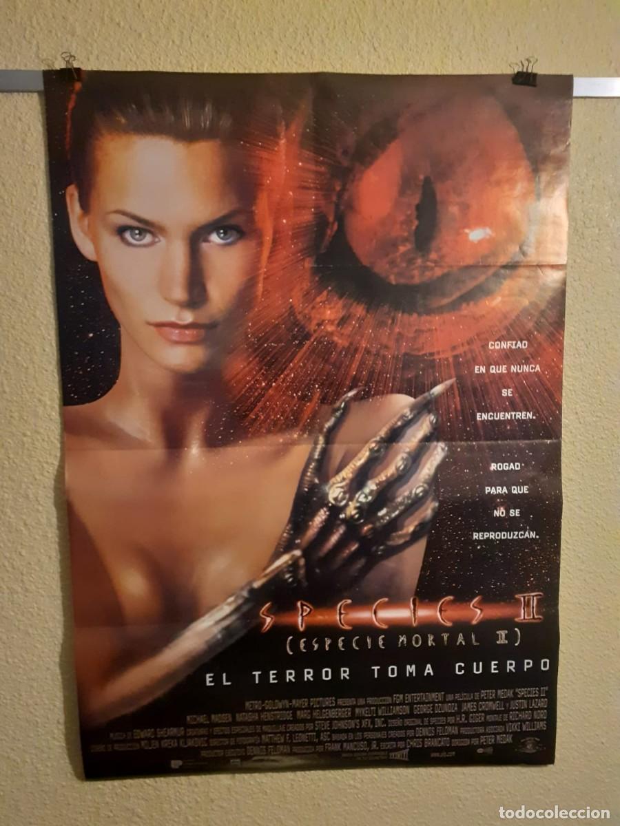 Cine: Cartel de cine original - SPECIES II (Especie Mortal II) - 1998 - H.R. Giger - 68x98 cm