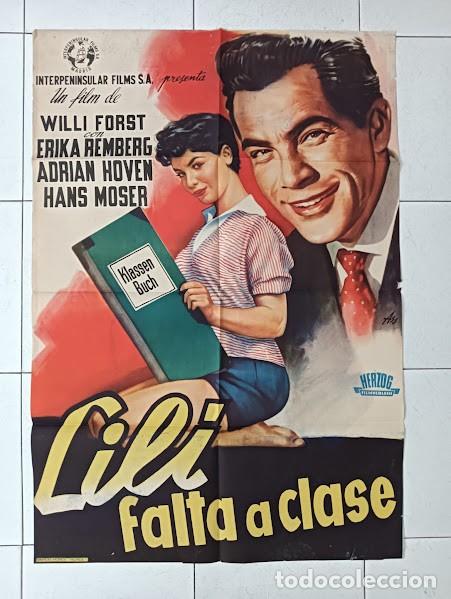Cine: SMP 2494 LILI FALTA A CLASE ADRIAN HOVEN ERIKA REMBERG POSTER ORIGINAL 70X100 ESTRENO