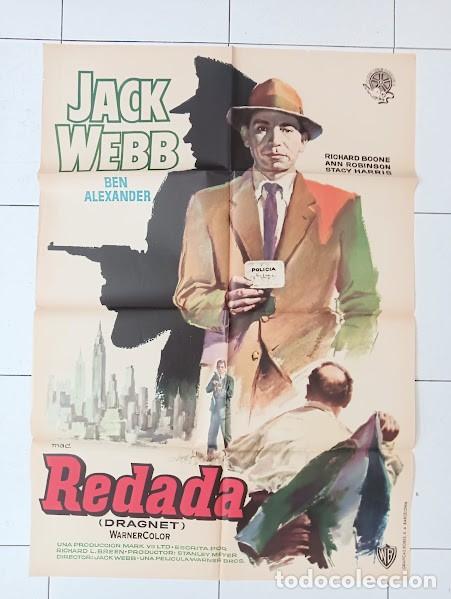 Cine: SMP 2498 REDADA Dragnet JACK WEBB MAC POSTER ORIGINAL 70X100 ESTRENO
