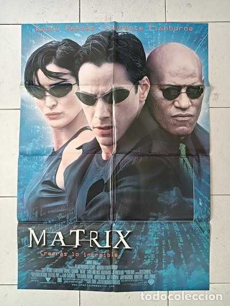Cine: SMP 2499 MATRIX KEANU REEVES POSTER ORIGINAL 70X100 ESTRENO