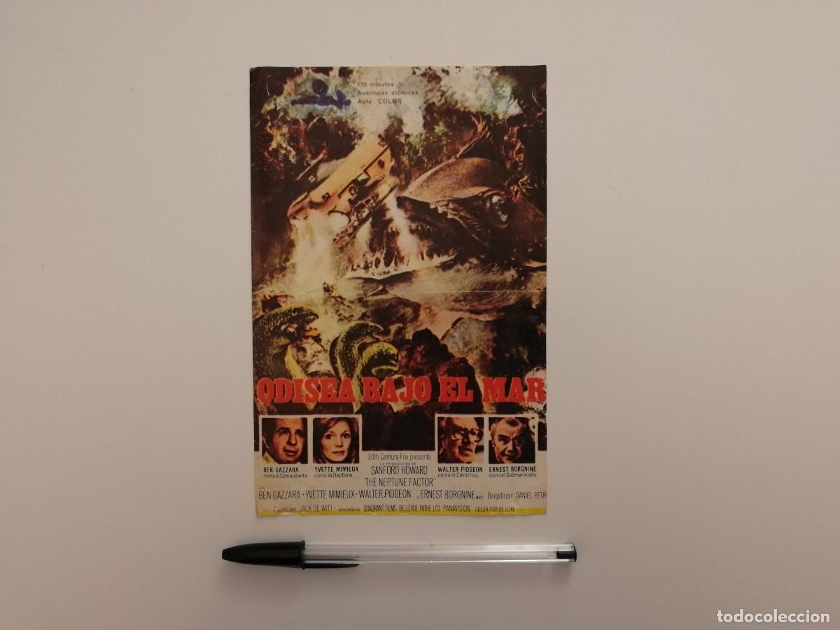 Cine: MINI-POSTER ORIGINAL -13*18- ODISEA BAJO EL MAR - CIENCIA FICCION - BEN GAZZARA