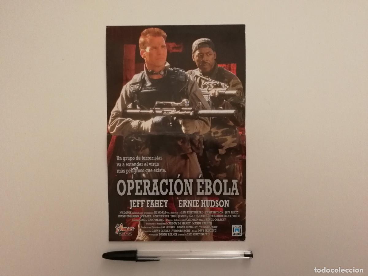 Cine: MINI-POSTER ORIGINAL -13*18- OPERACION EBOLA - CINE BELICO - JEFF FAHEY