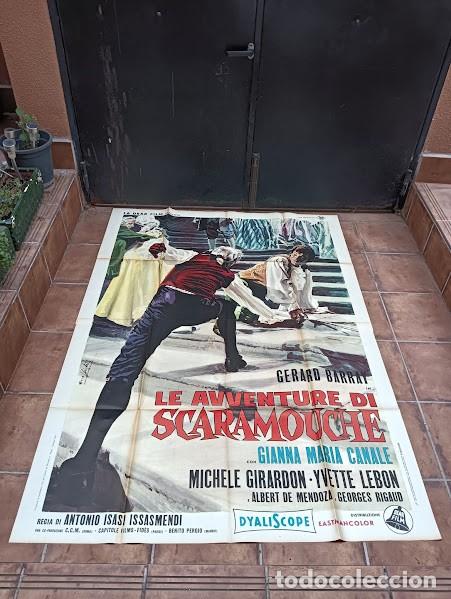 Cin&eacute;ma: EPX 0606 LA MASCARA DE SCARAMOUCHE GERARD BARRAY GIANNA MARIA CANALEPOSTER ORIG ITALIANO 140X200