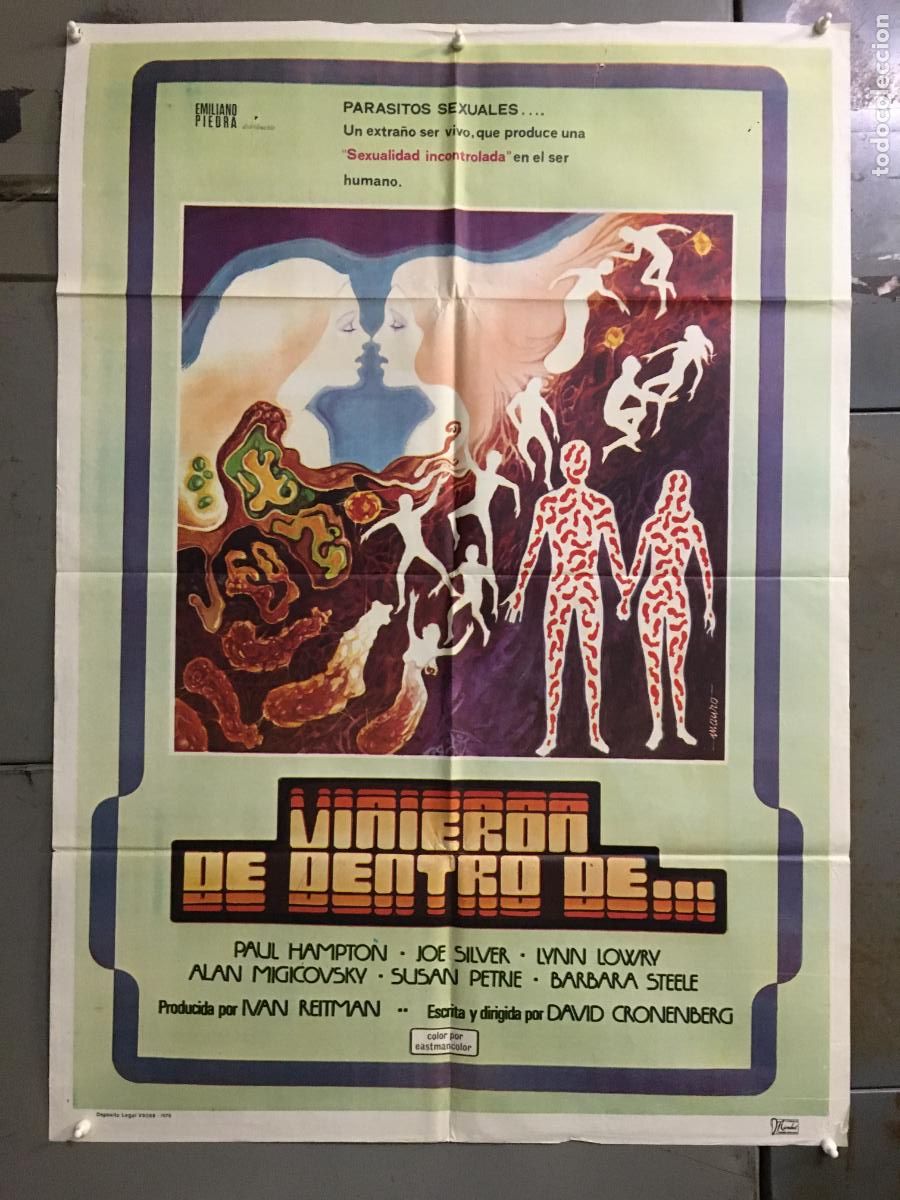 Kino: AFN90 VINIERON DE DENTRO DE the parasite murders DAVID CRONENBERG POSTER ORIG 70X100 ESTRENO