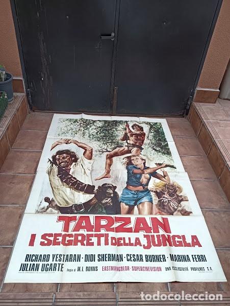 Kino: EPX 0610 TARZAN Y EL MISTERIO DE LA SELVA RICHARD YESTERAN POSTER ORIGINAL 140X200 ITALIANO