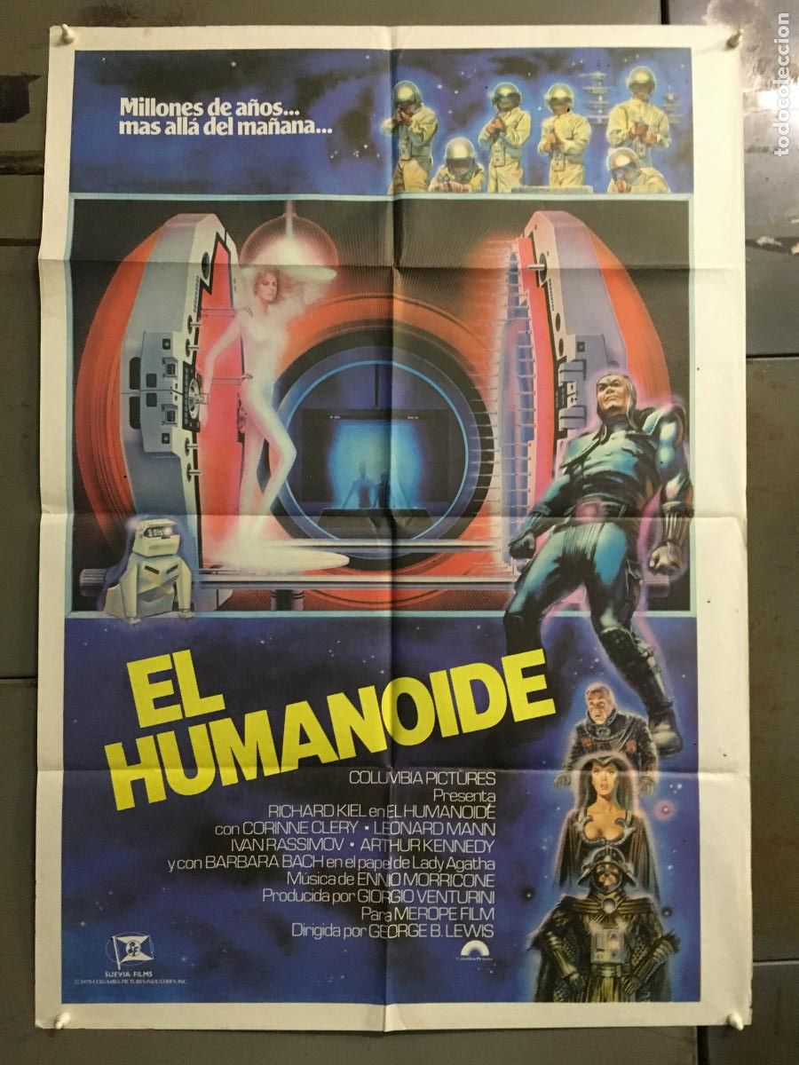Cin&eacute;ma: AFN95 EL HUMANOIDE CORINNE CLERY BARBARA BACH RICHARD KIEL POSTER ORIGINAL 70X100 ESTRENO