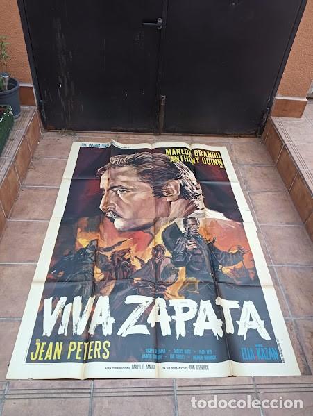 Cinema: PJE 0598 VIVA ZAPATA MARLON BRANDO ANTHONY QUINN ELIA KAZAN POSTER ORIGINAL ITALIANO 140X200