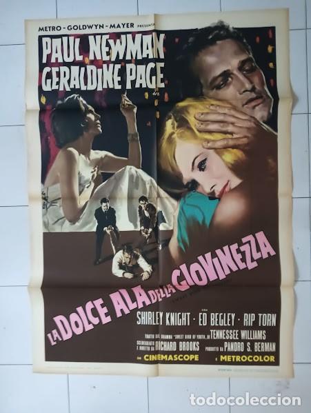 Cinema: PJE 0603 DULCE PAJARO DE JUVENTUD PAUL NEWMAN POSTER ORIGINAL ITALIANO 100X140