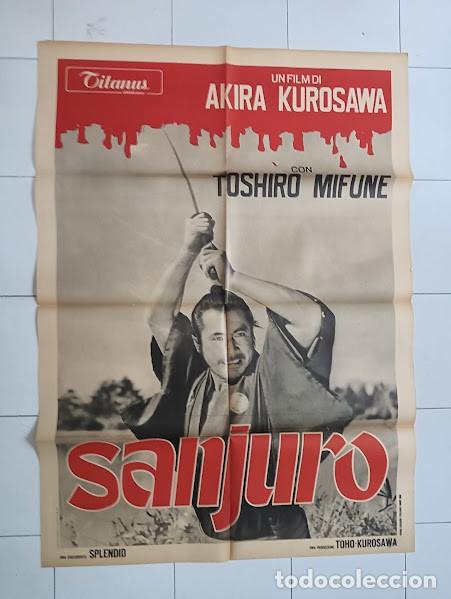Kino: PJE 0605 SANJURO AKIRA KUROSAWA TOSHIRO MIFUNE POSTER ORIGINAL ITALIANO 100X140