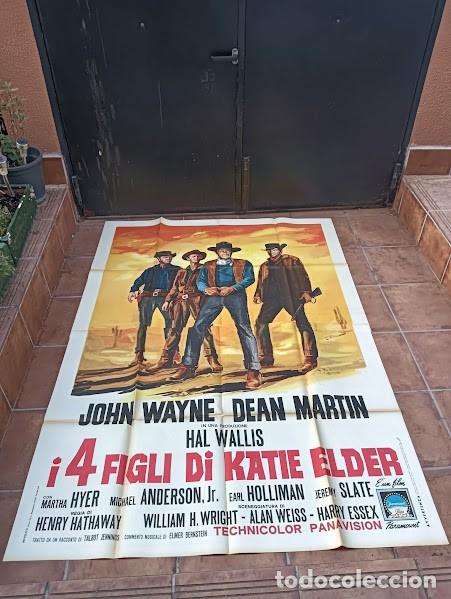 Cin&eacute;ma: PJE 0609 LOS 4 HIJOS DE KATIE ELDER JOHN WAYNE DEAN MARTIN POSTER ORIGINAL 140X200 ITALIANO