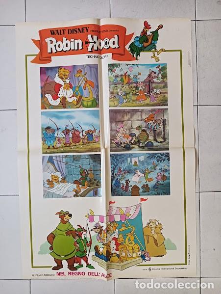 Cin&eacute;ma: PJE 0615 ROBIN HOOD WALT DISNEY POSTER ORIGINAL ITALIANO 68X94 B