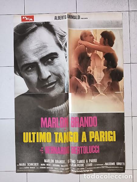 Cinema: PJE 0618 EL ULTIMO TANGO EN PARIS BERNARDO BERTOLUCCI MARLON BRANDO POSTER ORIGINAL ITALIANO 68X94