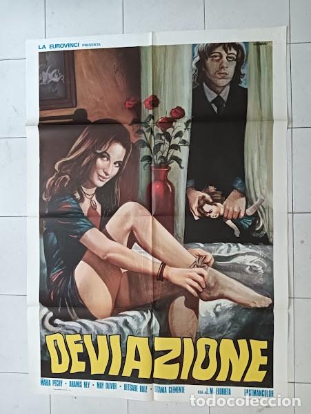 Cine: EPX 0622 EL ESPECTRO DEL TERROR JOSE MARIA ELORRIETA MARIA PERSCHY SEXY POSTER ORIG ITALIANO 100X140