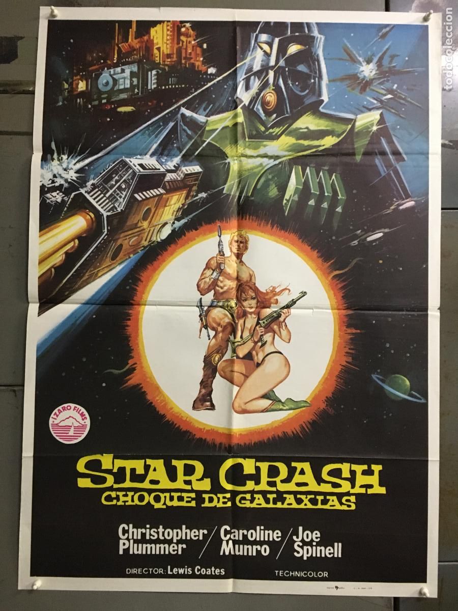 Cin&eacute;ma: AFN98 STAR CRASH CHOQUE DE GALAXIAS CAROLINE MUNRO SCIFI POSTER ORIGINAL 70X100 ESTRENO