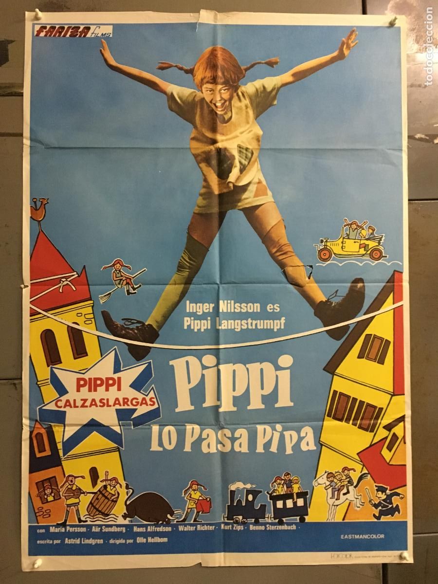Cin&eacute;ma: AFO08 PIPPI LO PASA PIPA POSTER SERIE TV ORIGINAL 70X100 ESTRENO A