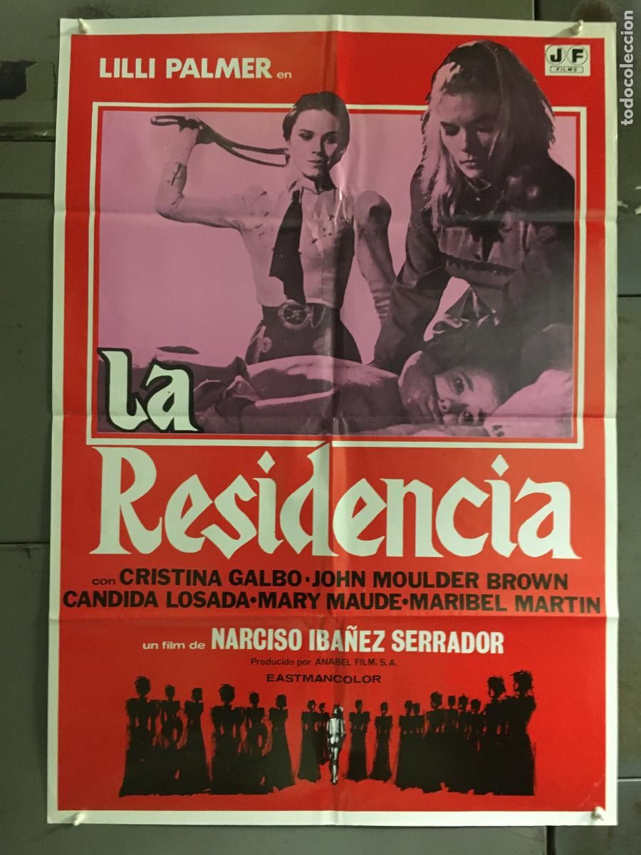 Cin&eacute;ma: AFO11 LA RESIDENCIA NARCISO IBA&Ntilde;EZ SERRADOR LILLI PALMER POSTER ORIGINAL 70X100 ESPA&Ntilde;OL R-80