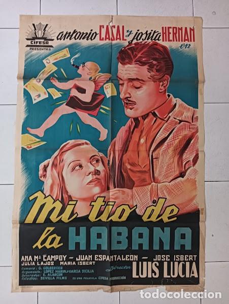 Cinema: EPX 0508 UN HOMBRE DE NEGOCIOS ANTONIO CASAL JOSITA HERNAN HABANA POSTER ORIG ARGENTINO 75X110 LITO