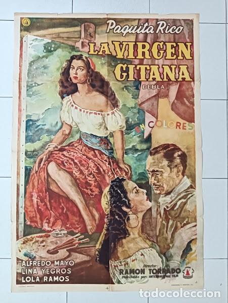 Cine: EPX 0511 DEBLA LA VIRGEN GITANA PAQUITA RICO VENTURI POSTER ORIGINAL 75X110 ARGENTINO LITOGRAFIA