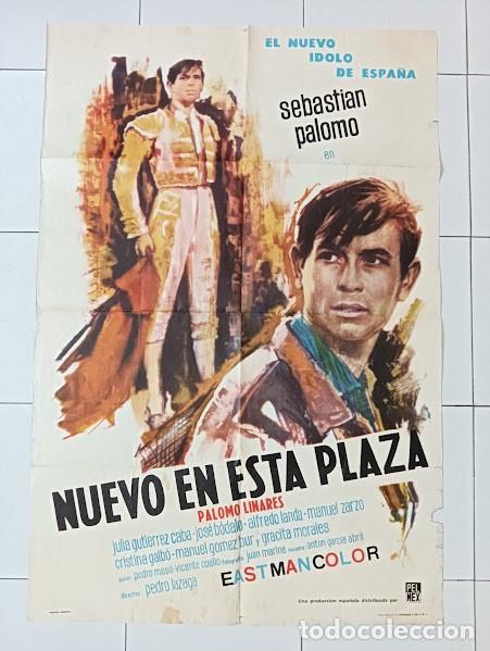 Cine: EPX 0512 NUEVO EN ESTA PLAZA PALOMO LINARES TOROS POSTER ORIGINAL 75X110 ARGENTINO