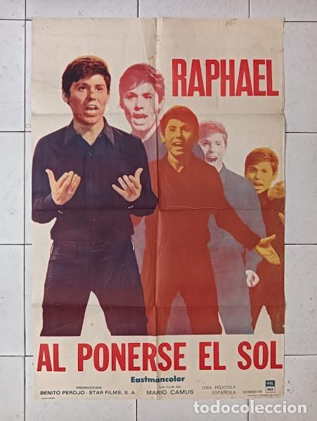 Cinema: EPX 0515 AL PONERSE EL SOL RAPHAEL MARIO CAMUS POSTER ORIGINAL ARGENTINO 75X110