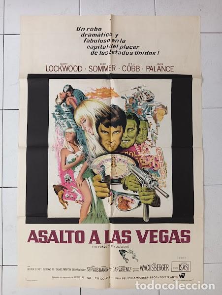 Cine: EPX 0520 LAS VEGAS 500 MILLONES ELKE SOMMER ANTONIO ISASI POSTER ORIGINAL 75X110 ARGENTINO LITO