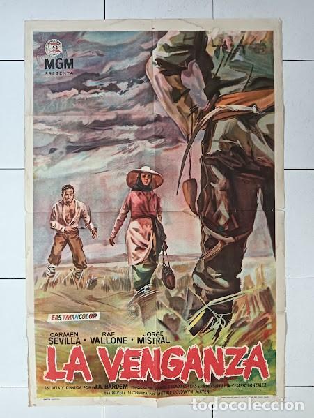 Cinema: EPX 0533 LA VENGANZA BARDEM CARMEN SEVILLA JORGE MISTRAL POSTER ORIGINAL ARGENTINO 75X110 LITOGRAFIA