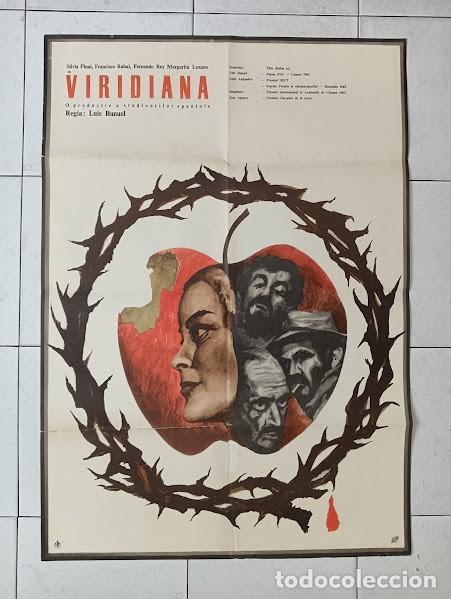 Cin&eacute;ma: EPX 0534 VIRIDIANA LUIS BU&Ntilde;UEL SILVIA PINAL POSTER ORIGINAL RUMANO 70X110