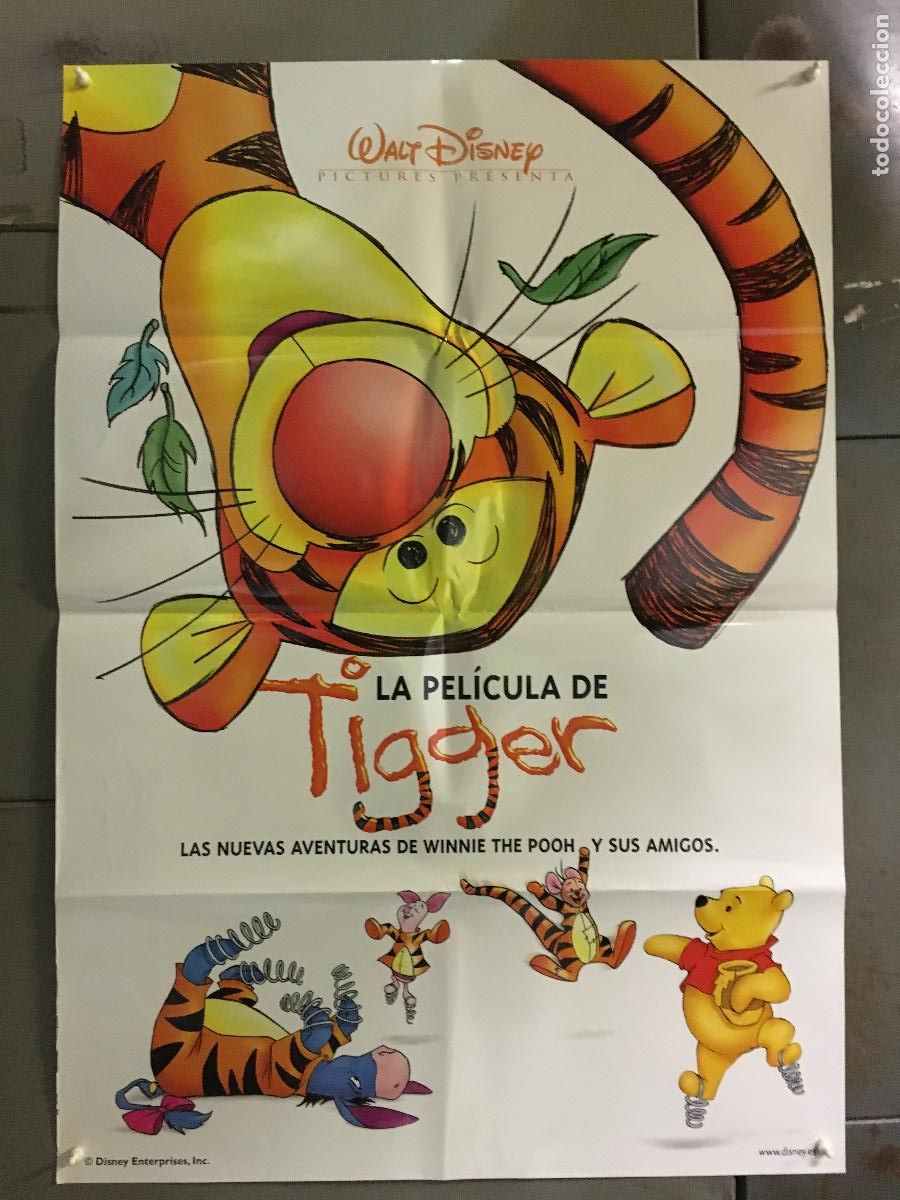 Cine: AFG58 LA PELICULA DE TIGGER WALT DISNEY POSTER ORIGINAL 70X100 ESTRENO h1