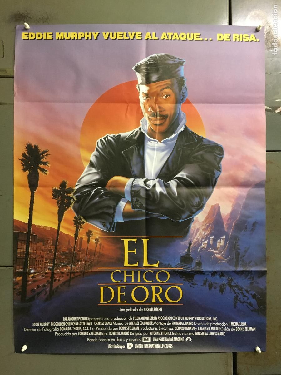 Cine: AFL04 EL CHICO DE ORO EDDIE MURPHY POSTER ORIGINAL 70X100 ESTRENO h1